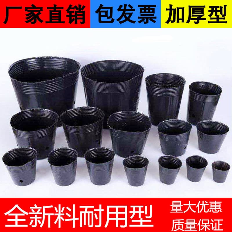 Thickened plastic disposable nursery cups, seedling pots, agricultural nutrient bags, large flower pots for planting
