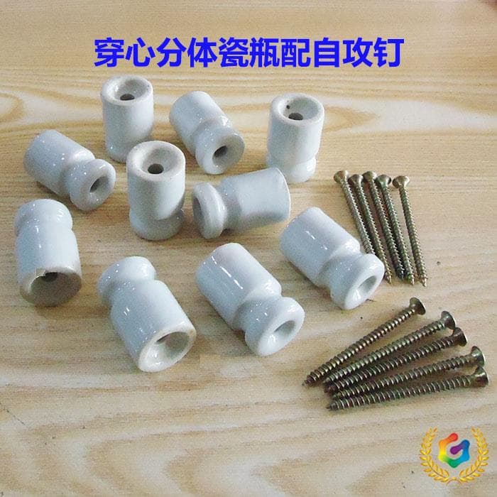✅ Quality Through-type Porcelain Insulator, High-voltage Ceramic Arc Terminal with Bead Wire Fixing