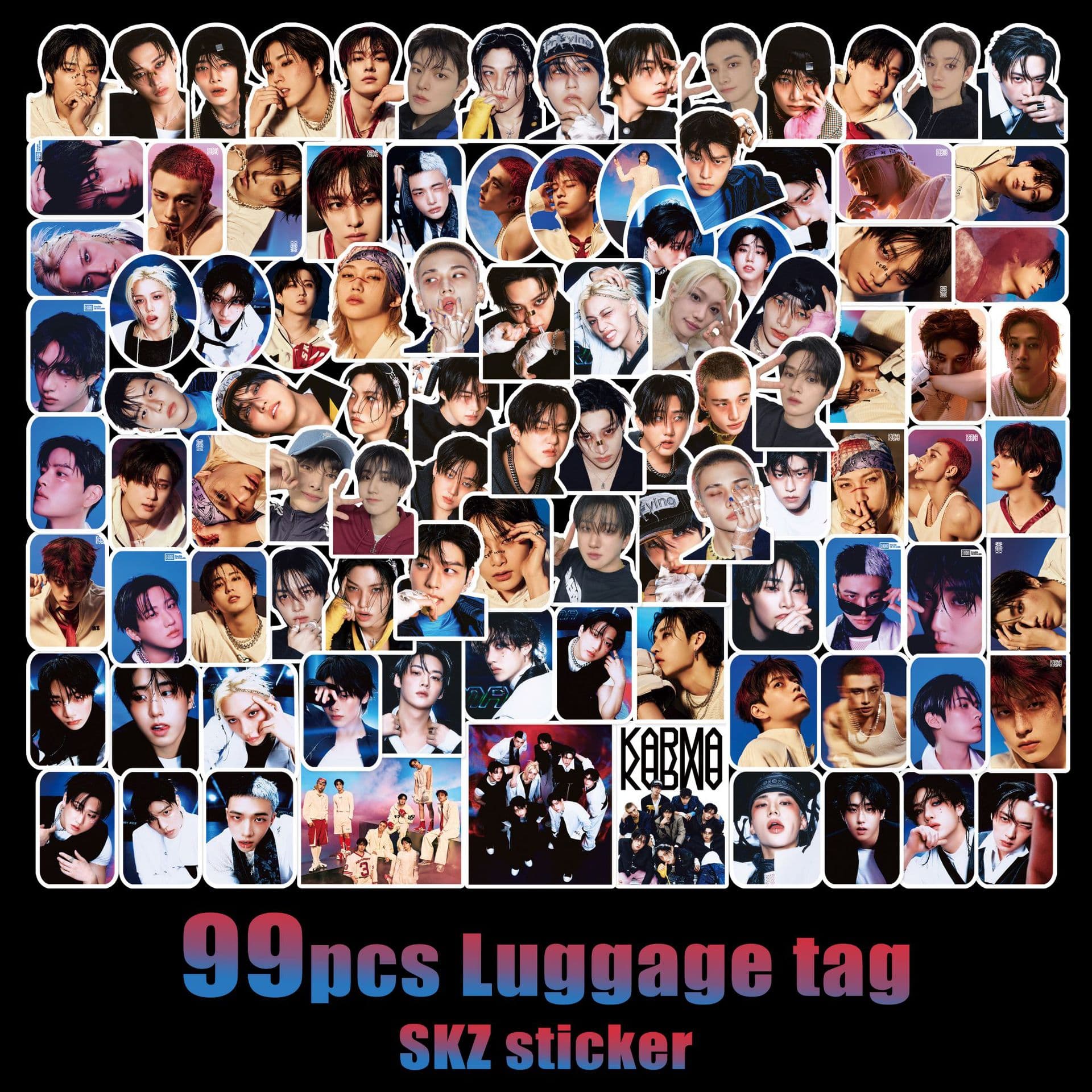 99 Stray Kids Stickers Full Album KARMA Official Lee Know Journal Decal Luggage Sticker