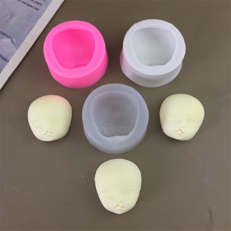 DIY Barbie Doll Face Mold Silicone Mold Fondant Cake Chocolate Plaster Clay Aromatherapy Decoration Mold