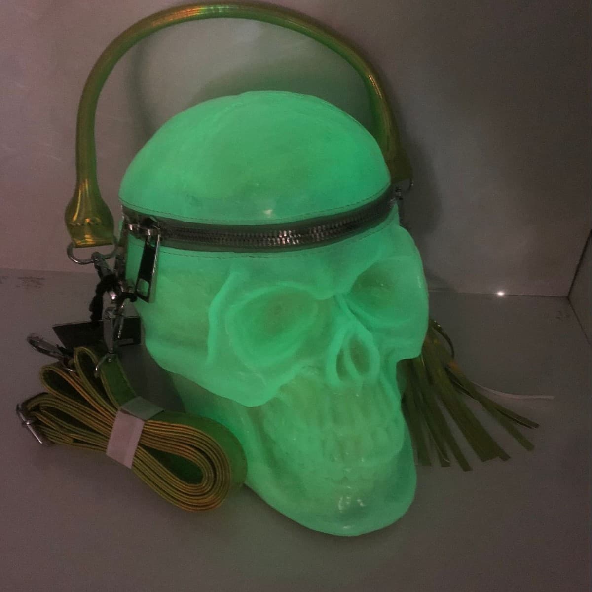 Cross-Border Hot-Selling Dark Skull Bag, Punk Gothic Dark Style, Halloween Quirky Personality Handbag and Crossbody Bag