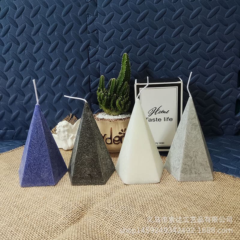 Instagram-style Geometric Cone Iceberg Scented Candle, Ice Flower Wax Creative Shape Photo Prop, Home Decor