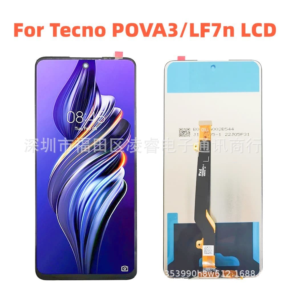 LCD Display Screen Assembly for Tecno POVA3/LF7N Mobile Phone