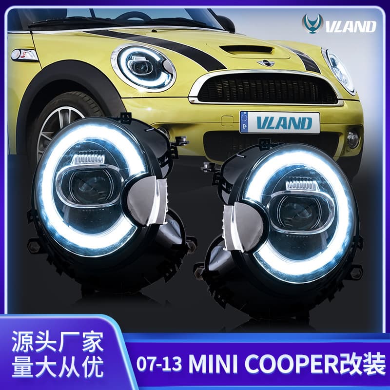 BMW Mini 2007-2013 R56 Car Modification Lights LED High Beam Headlights Suitable For Automobiles Origin China Mainland