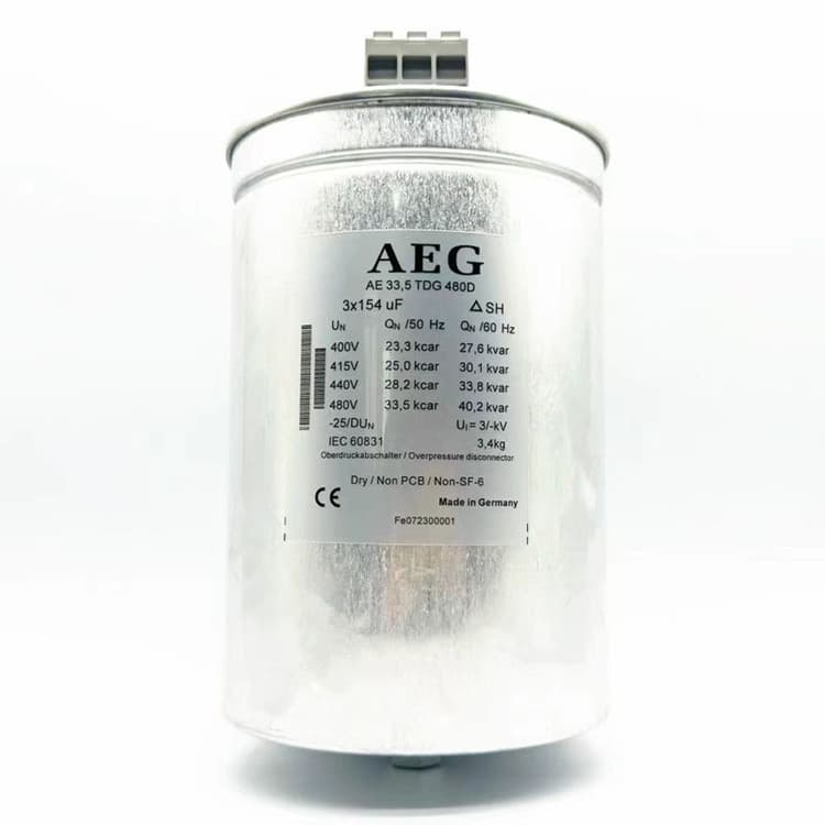 Original box new AE 33.5 TDG 480D 3×154UF 480V AEG three-phase AC filter capacitor