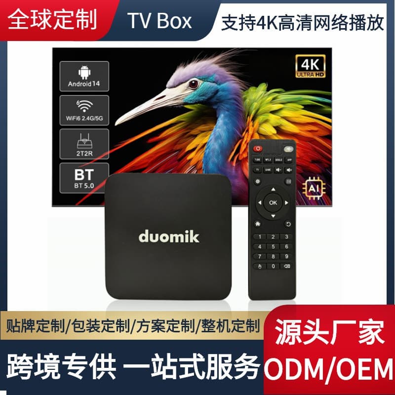 Android TV Box 4K TV box cross-border dedicated wireless WiFi flash memory mobile screen projection network player