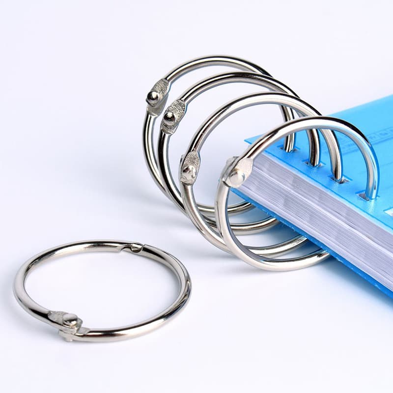 Metal open-leaf book ring multi-size binding ring handbook photo album notebook DIY ring buckle stationery accessories
