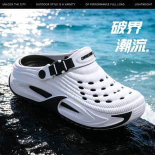 Crocs Men 2026 New Summer Sports Sandals Men's Outdoor Beach Wading Dual-Purpose Closed-Toe Sandals Wholesale