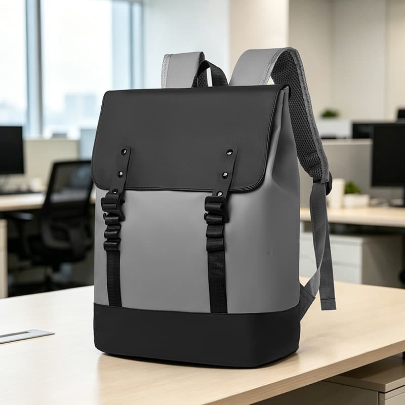 Business Backpack Men's Simple Commuting Computer Bag Water-Repellent Large Capacity Backpack Business Travel Student School Bag