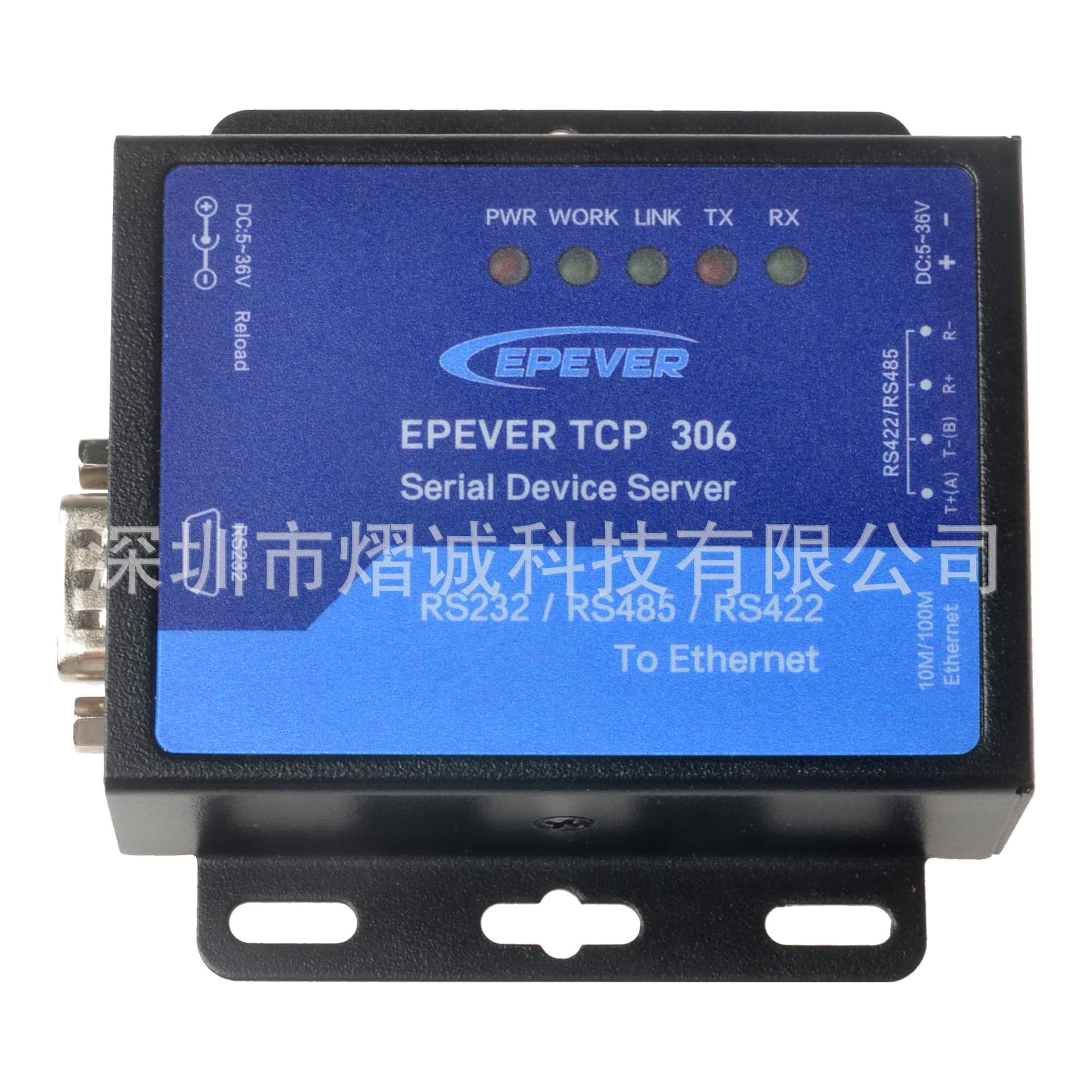 Ethernet Communication Function Serial Port Network Server with RS485 Controller Epever TCP 306