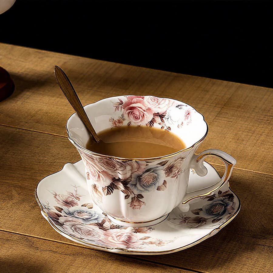 Ceramic Cup, Milk Cup, Coffee Cup, Tea Cup for Brewing Tea, Oatmeal Cereal Cup, High Aesthetic, with Handle, Nordic Style