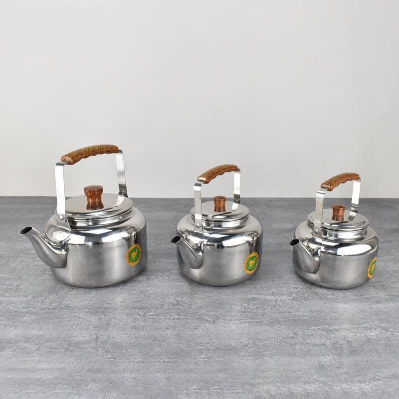 Stainless Steel Lily Kettle, Induction Cooktop Compatible, Teapot, Home Hand-Pour Kettle, Vintage Kettle, Hotel Restaurant Kettle, Daily Use Kettle