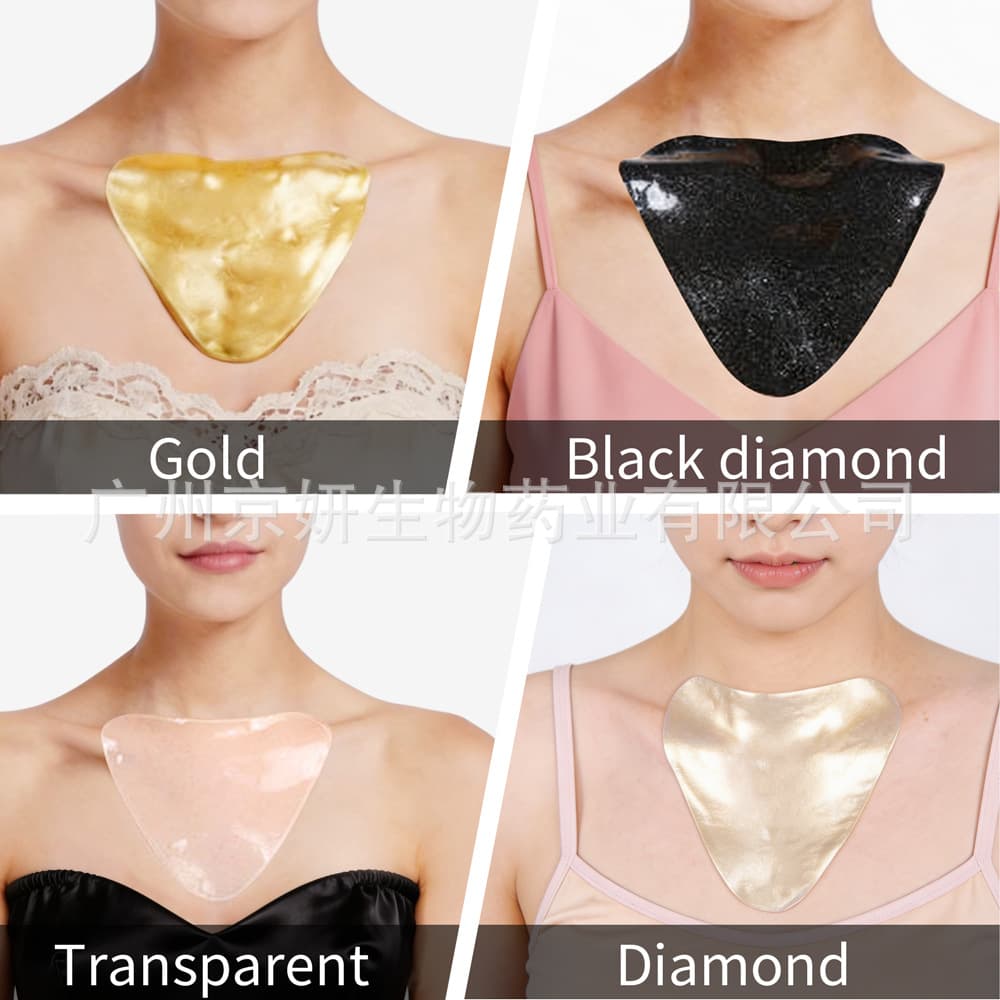 Crystal Chest Mask BIO-COLLAGEN Chest Mask Face Mask Bio-Hydrolyzed Collagen Gold Chest Mask