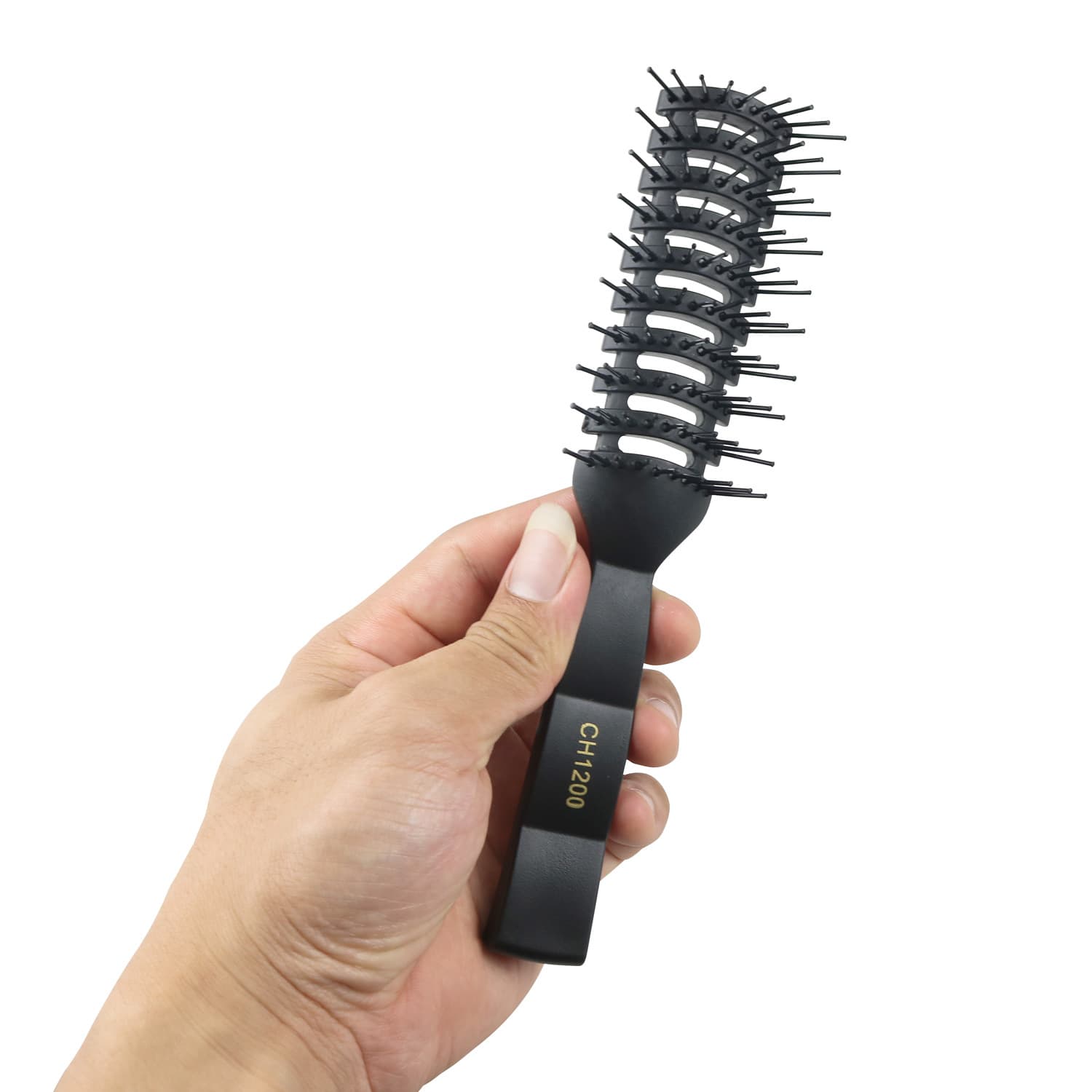 Salon-Exclusive Plastic Rake Comb for Nine-Row Slick Back Men's Styling, Voluminous Curly Hair Massage Comb
