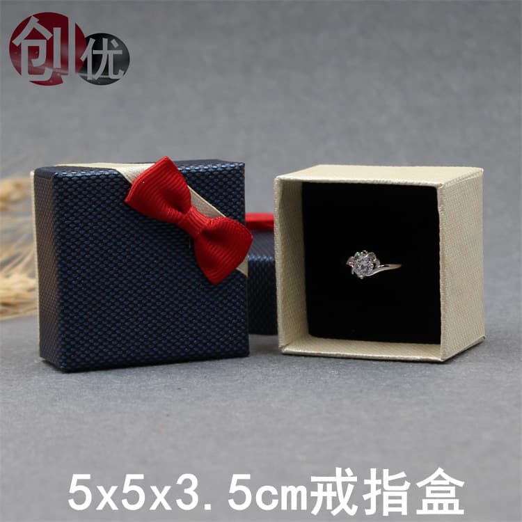 Jewelry Box Gift Box Bow Jewelry Box Necklace Ring Earrings Bracelet Packaging Box Exquisite Gift Box Pendant Box