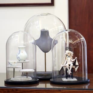 Free Shipping Extra Large Glass Dust Cover for Curios, Antiques, Jewelry Display, Wedding Shoe Cover