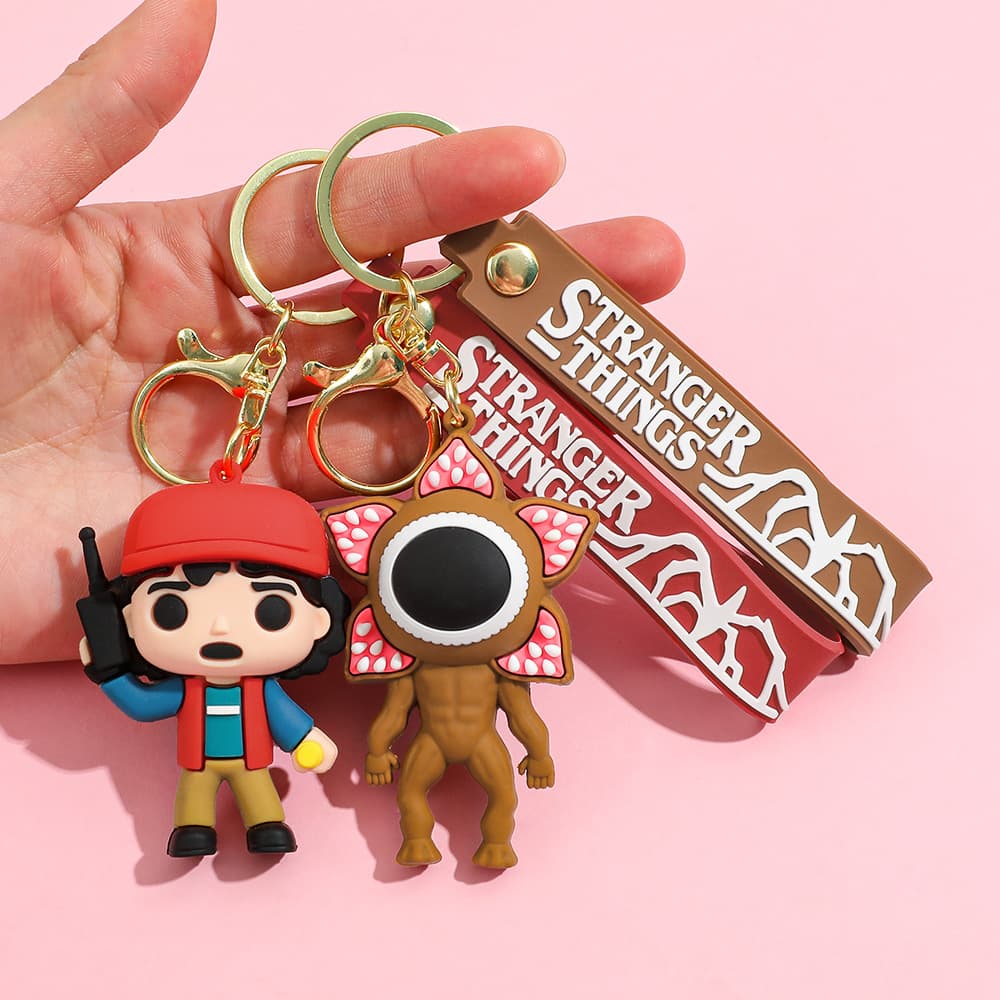 Stranger Things Cartoon Keychain Dustin Keychain Pendant Couple Car Bag Decoration Wholesale