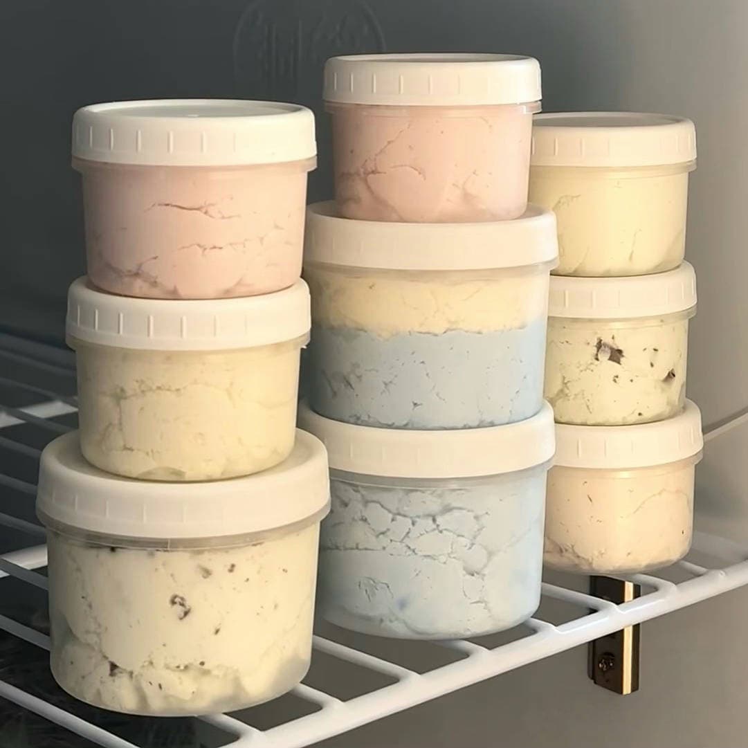 Trendy Thick Greek Yogurt Dudu Jar Grass Jelly Cup Double Skin Milk Pudding Ice Cream Takeout Plastic Container Wholesale