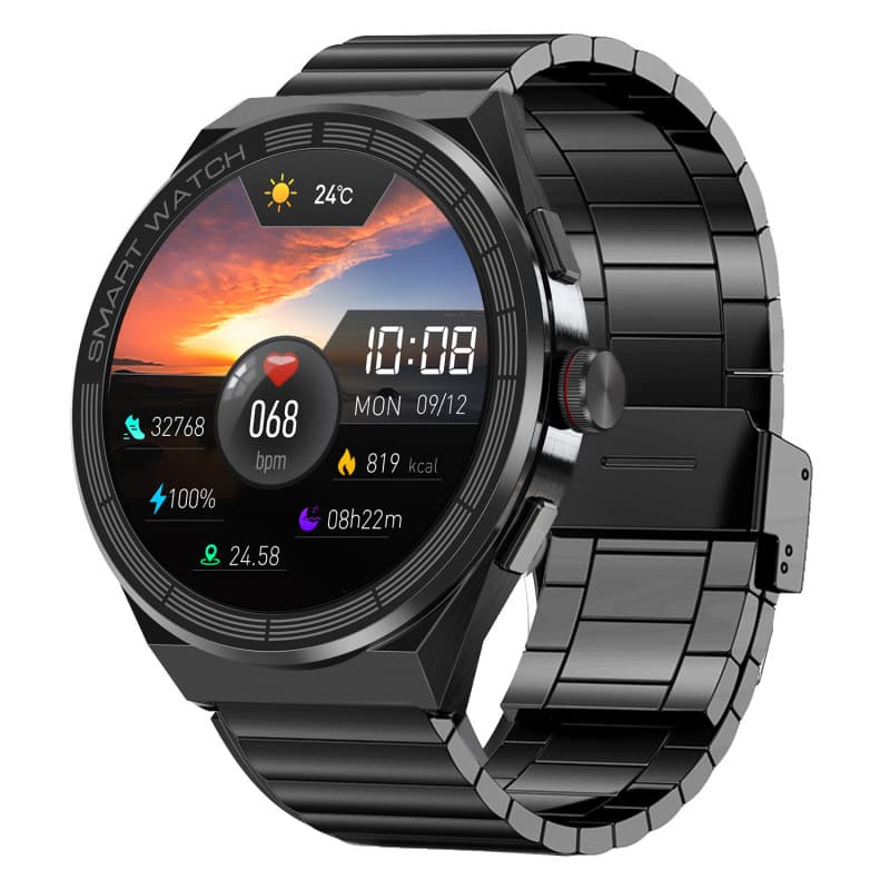 Smart Watch for Adults with Heart Rate Monitoring, Sports and Entertainment, Black Technology, AI Smart Voice, Cross-Border Hot-Selling