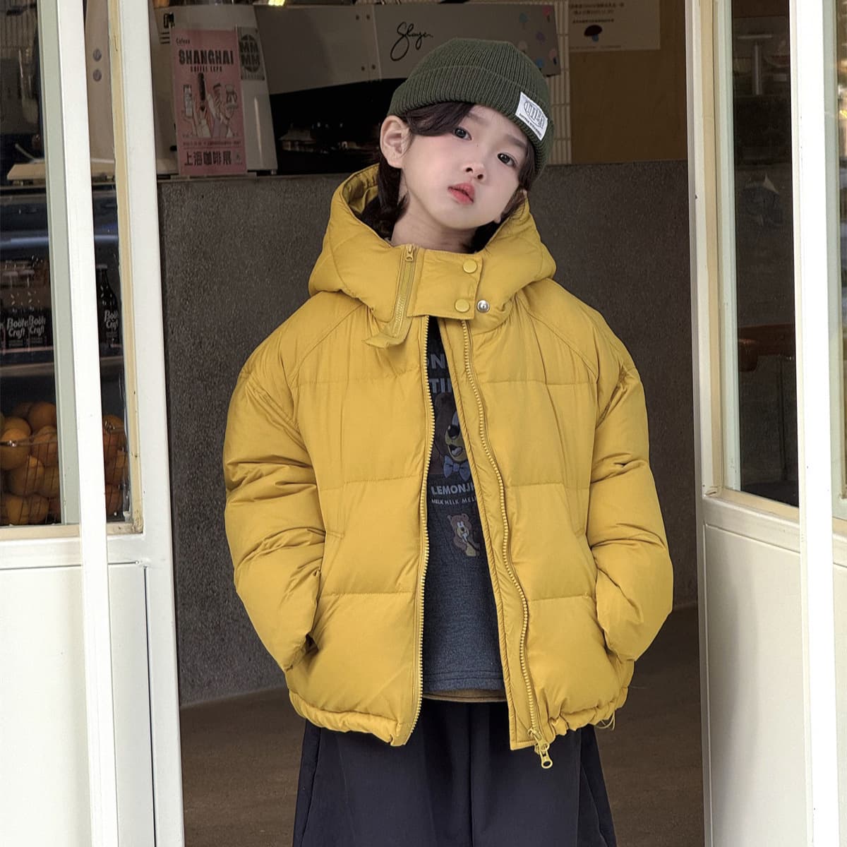 Cheese and Meow Children's Clothing Boys' Down Jacket 2025 Winter Korean Style Thickened White Duck Down Jacket is fluffy, warm and trendy