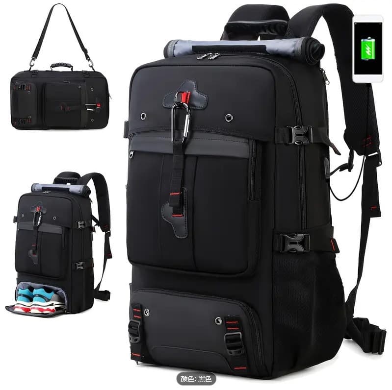 2025 New Style Waterproof Backpack School Bag Hiking Bag Multi-functional Large Capacity Outdoor Travel Backpack Lightweight