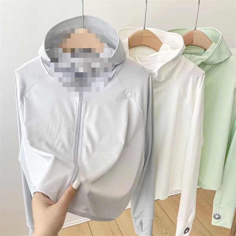 Ice-Silk Feel Women's New Summer Style UV-Protective Breathable Lightweight Jacket Cycling Sunscreen Jacket Sun Protection Clothing