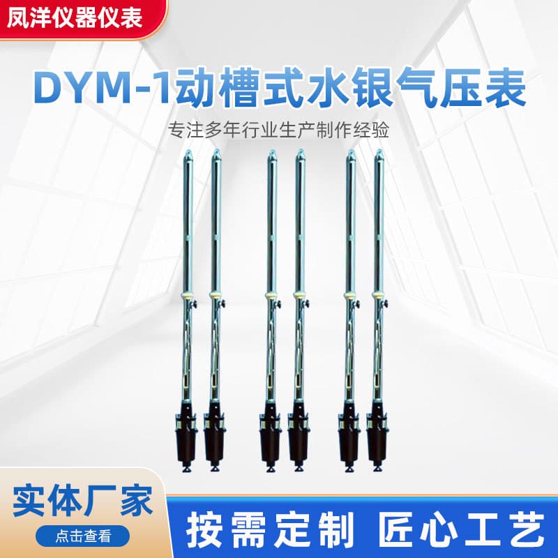 Fengyang Mercury Barometer DYM-1 Movable Cistern Mercury Barometer Coal Mine Special Pressure Gauge Barometer