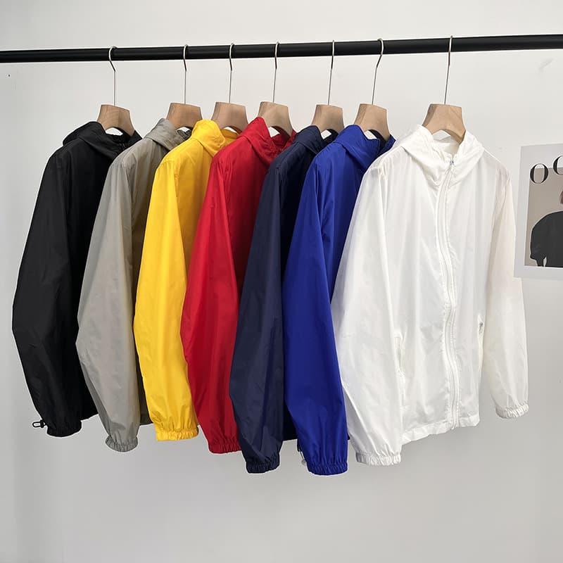 Sun Protection Jacket Men Summer Couple Ultra-Thin Breathable Skin Jacket Sun Protection Clothing Trendy Outdoor Handsome Quick-Dry Plus Size Thin Coat