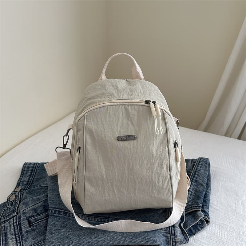 Summer backpack, new large-capacity commuter travel backpack, fashionable and versatile one-shoulder handbag, lightweight for women