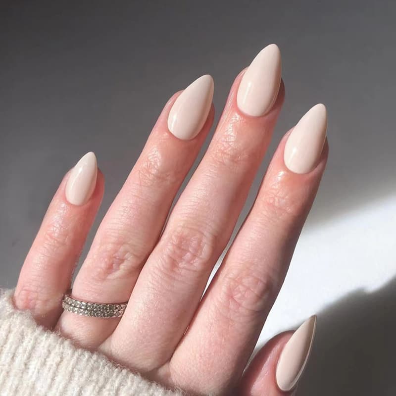 False nail art patches, nude color almond nails, almond-shaped false nails, short almond patches, 30 pieces