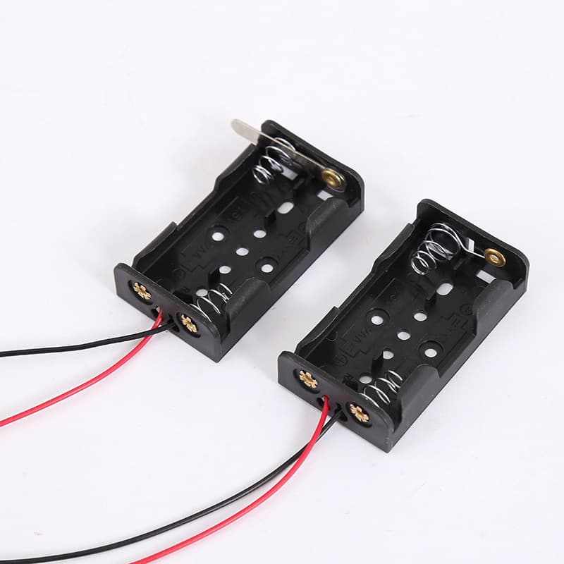 Battery Holder AA Science DIY Battery Material Accessories Battery Holder AA 2-Cell Battery Box Factory Wholesale