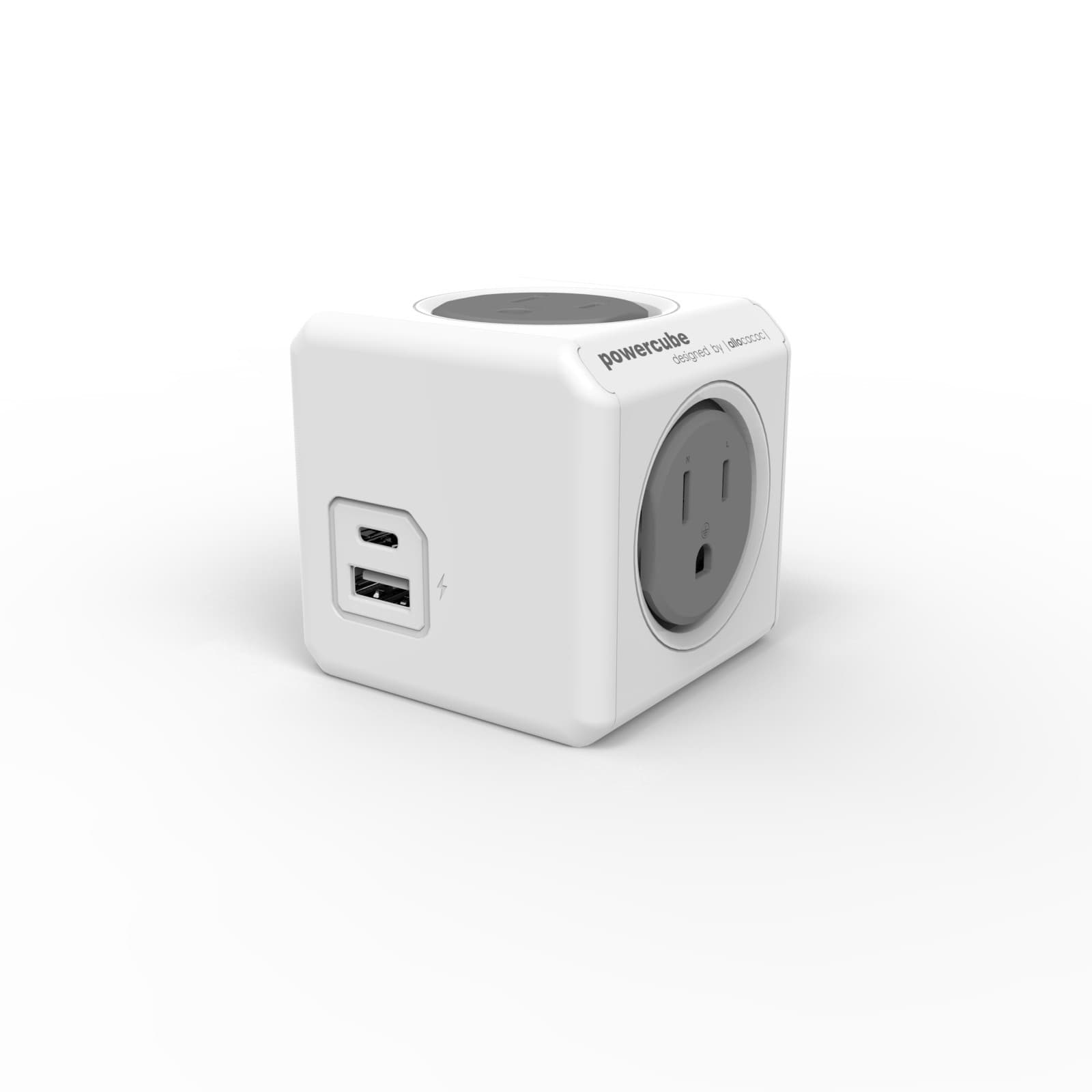 Aloloko US Standard Plug Magic Cube Power Strip American Socket USB Power Strip Multi-outlet with Overload Protection