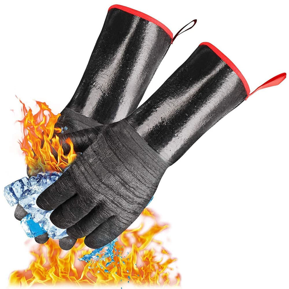 Factory direct chloroprene rubber high-temperature resistant oven heat-resistant steam grill flame-retardant insulated oil-proof anti-scald labor gloves