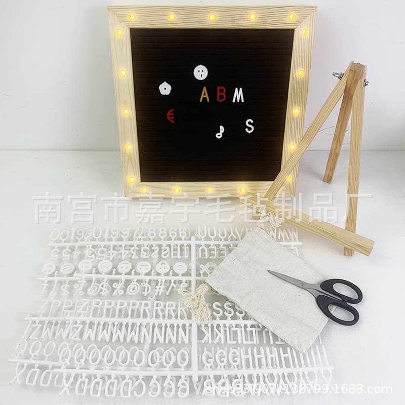 Amazon Illuminated Message Board, Handmade Wooden Photo Frame Wholesale Busy Board, Photo Prop Decoration Board