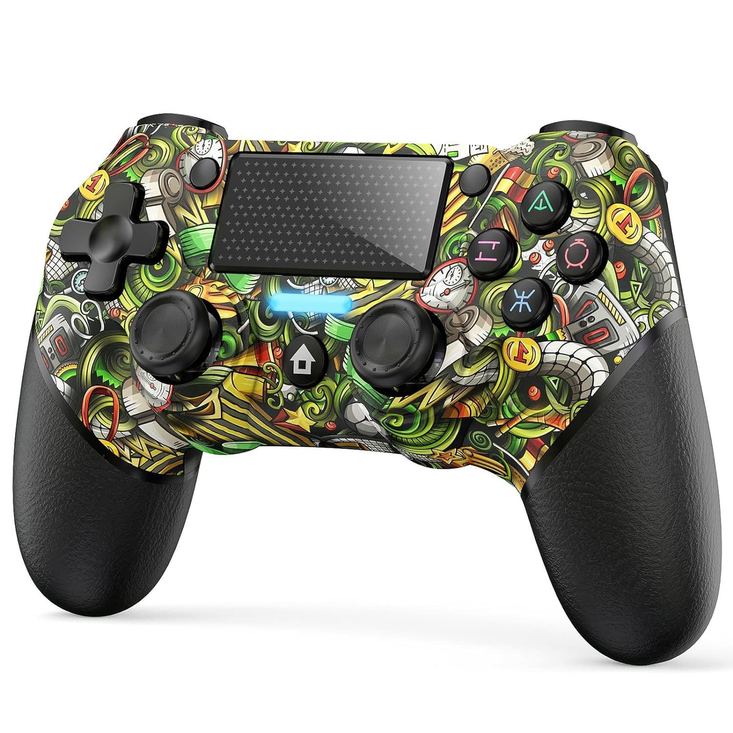 Private model P4 wireless Bluetooth controller with light bar controller P4 dual shock wireless game controller suitable for PC computers