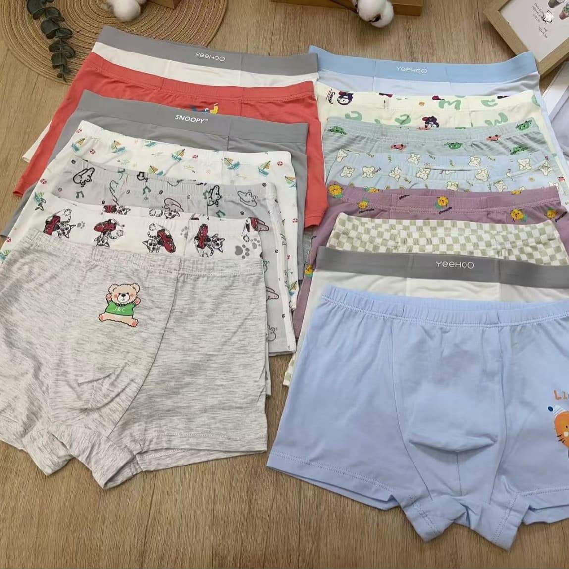 Children's Underwear Assorted Styles Modal Boys' Boxer Shorts, Elementary School Students' Boxer Briefs, Stall Running Mode Special Price Wholesale