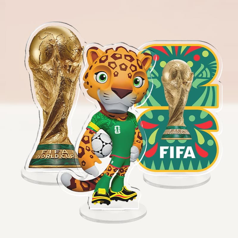 2026 US-Canada-Mexico World Cup peripheral materials, football ornaments, mascots, Hercules Cup stands, souvenir gifts