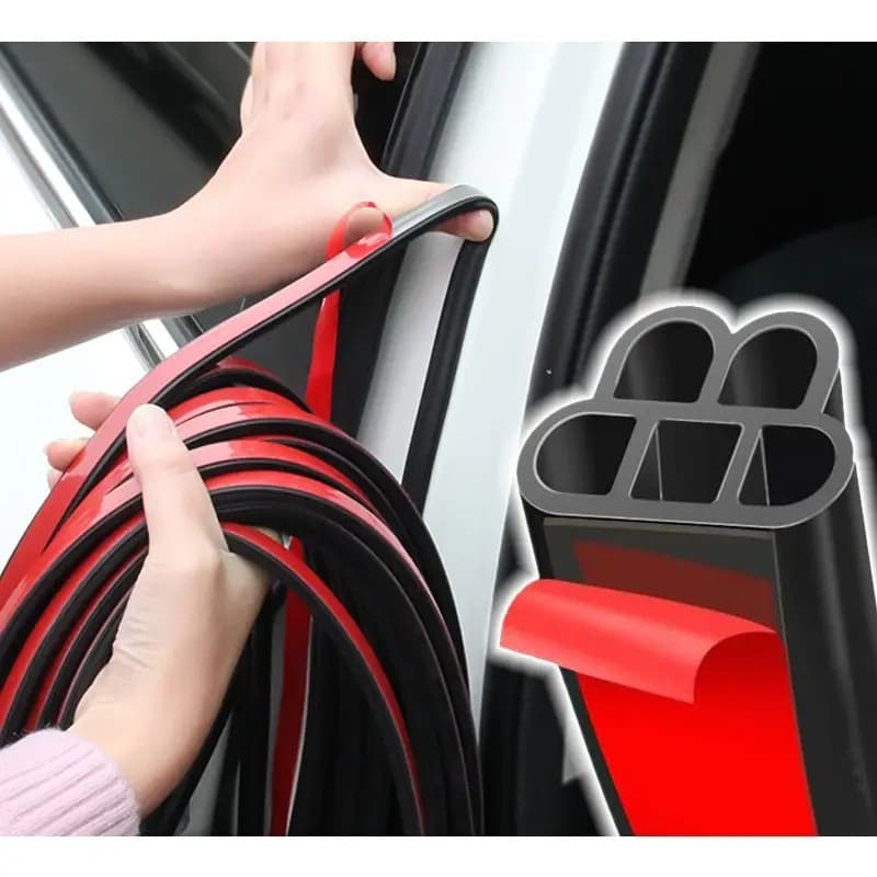 Car Sealing Strip B-Type Double-Layer Soundproof Thickened Universal Door Noise Reduction Gap Seal