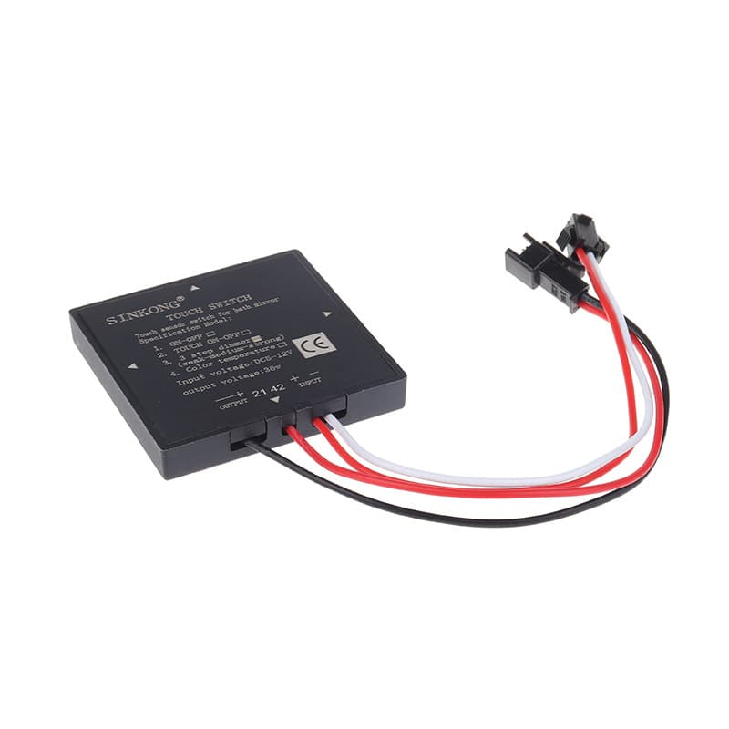 Supply One-On-One-Off Dimmable Three-Stage Dual Color Temperature Single-Key Smart Mirror Touch Sensor Door Switch