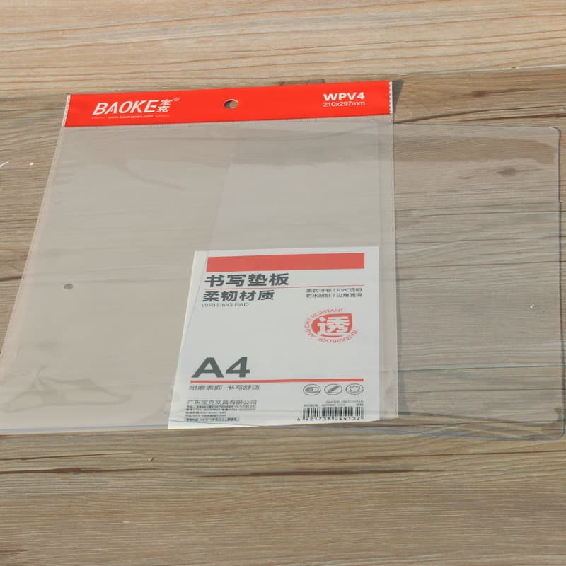 Baoke A4 Ultra-Clear Writing Pad PVC Multi-functional Student Mat 29.7*21cm Stationery Exam