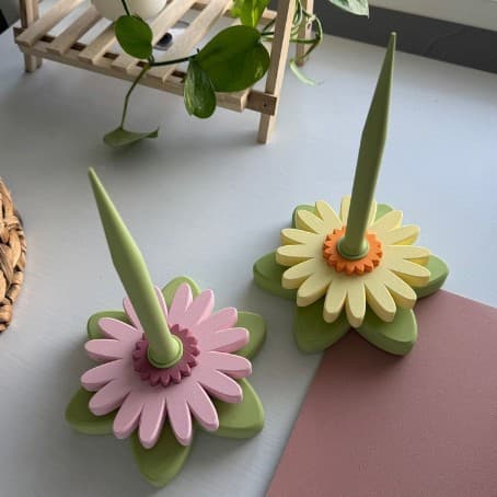 Cross-border Hot-selling Gerbera Spinner 3D Printed Yarn Spinner Creative Winding Crochet Auxiliary Tool