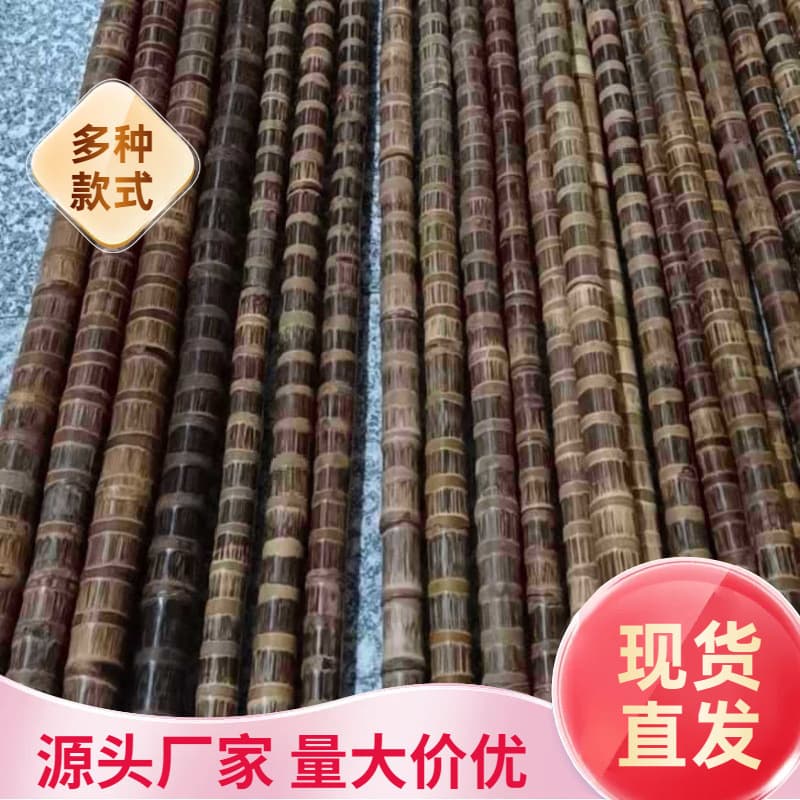 Dragon blood golden silk bamboo artificial dense knot polished solid bamboo pole whip pole teaching firecracker station net copying cane finished product