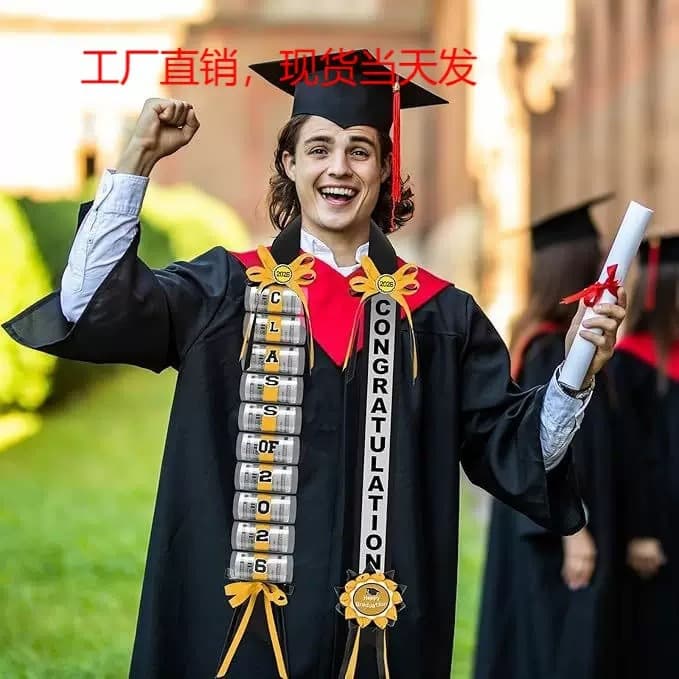 Cross-border Graduation Money Lei Class 2026 Woven Gift Graduation Commemorative Wallet