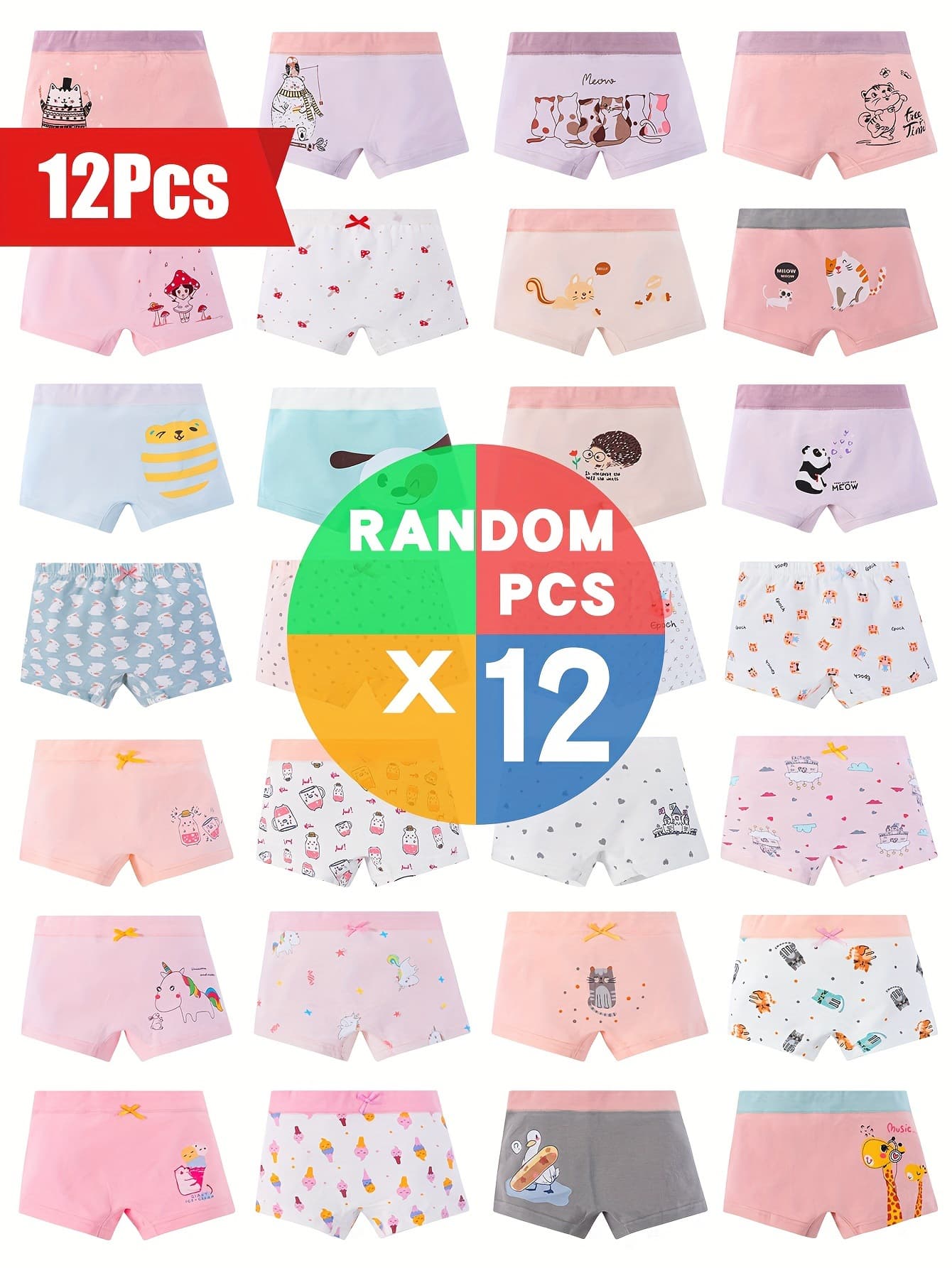 E 27083 Cotton Boys Underwear Children's Underwear Amazon Cross-Border Europe and America