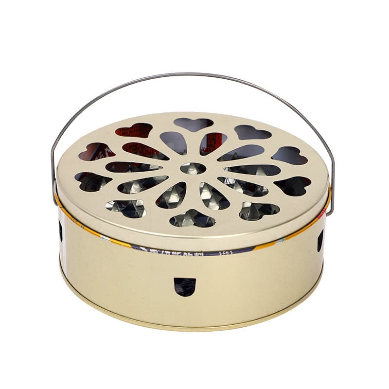 Heart-shaped Extra High/Thick Mosquito Coil Box with Handle, Fire/Heat-proof Ash Container for Picnics/Fishing