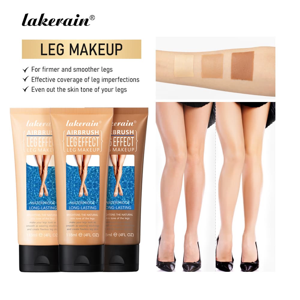 Cross-border Lakerain Leg Makeup in skin tone and golden brown for leg highlighting.