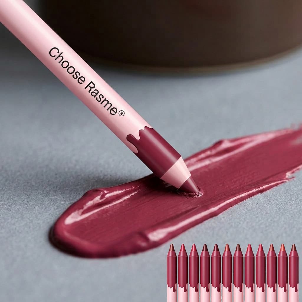 Cross-border Foreign Trade 12-Color Matte High-Pigment Lip Liner Pen Set Lipstick Pencil Export Lip Makeup Wholesale
