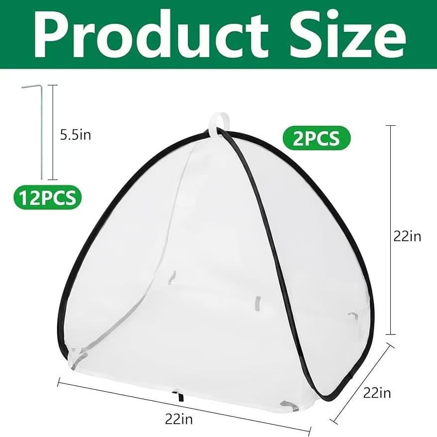 Foldable Plant Insect Net Cover, Garden Bird Protection Cage, Horticultural Flower Cover