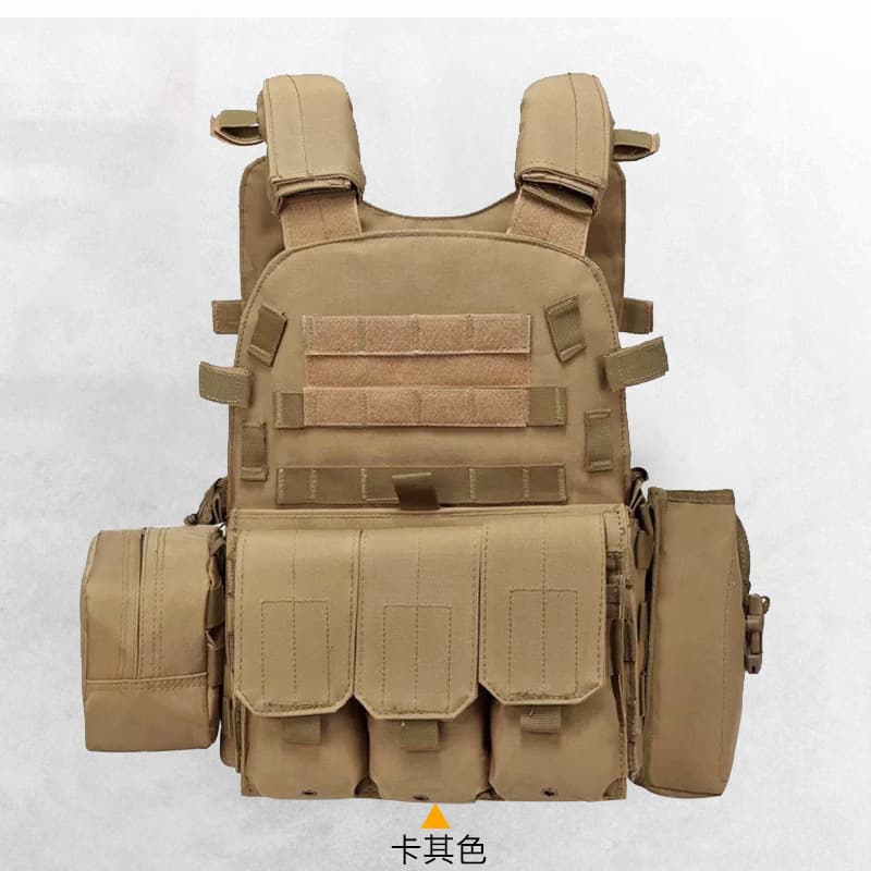 Kids Bulletproof Vest Camouflage Tactical Vest Level III Multi-functional Breathable Wear-resistant Stab-proof Vest Outdoor