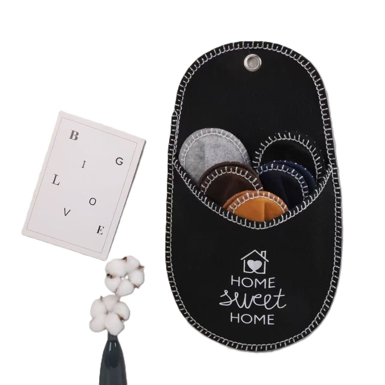 Felt slipper set, suitable for home use, entertaining guests, parent-child use, travel, and hotels; disposable non-woven slipper set.